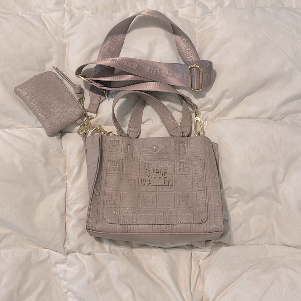 Steve Madden cross body + hand bag with coin pouch and card holder